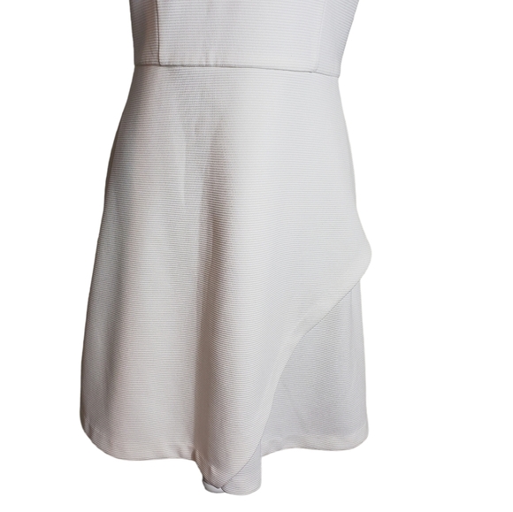 Jessica Simpson White Dress Size 8 Gold Stud Collar Racerback Cocktail Party - Picture 7 of 13